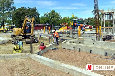 A munkálatok az építkezés második fázisánál tartanak (Gergely Árpád felvétele)