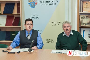 Homolya Ákos és Bodó József a sajtótájékoztatón (Herédi Krisztián felvétele)