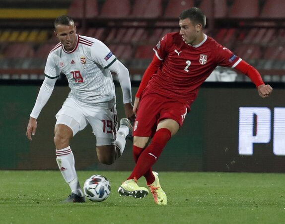 Könyves Norbert első válogatottmeccsén gólt szerzett (Fotó: Beta/AP)