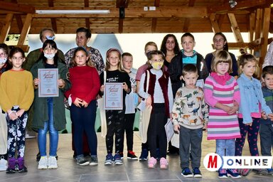 A rajzpályázat díjazottjai (Puskás Károly felvétele)