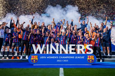 Másodszor ült fel az európai női foci trónjára a Barcelona (Fotó: FC Barcelona)