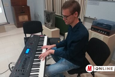 Pavle Zvekić a Szabadkai Városi Múzeumban (Fotó: Lukács Melinda)