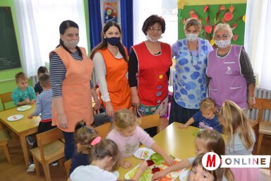A topolyai Kolibri óvodában népszerűsítik az egészséges táplálkozást (Kazinczy Paszterkó Diana felvétele)