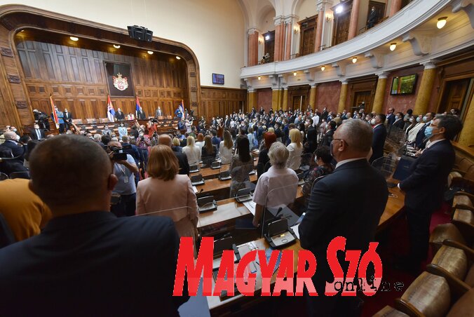 Nem tölti le teljes mandátumát a képviselőház összetétele, mert legkésőbb 2022. április 3-án az elnökválasztással egyidőben előrehozott parlamenti választásokat írnak ki (Fotó: Ótos András) Nem tölti le teljes mandátumát a képviselőház összetétele, mert legkésőbb 2022. április 3-án az elnökválasztással egyidőben előrehozott parlamenti választásokat írnak ki (Fotó: Ótos András)