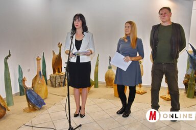 Ózsvár Péter községnapi kiállításának megnyitója (Puskás Károly felvétele)