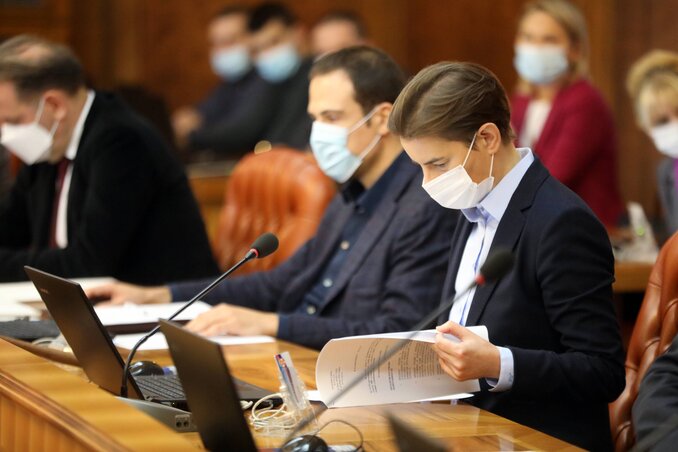 Beograd, 22.10.2020. - Sednica Vlade Srbije kojom je predsedavala premijerka Ana Brnabic odrzana je danas u Vladi Srbije u Beogradu. (BETAPHOTO/VLADA SRBIJE/SLOBODAN MILJEVIC/DS)