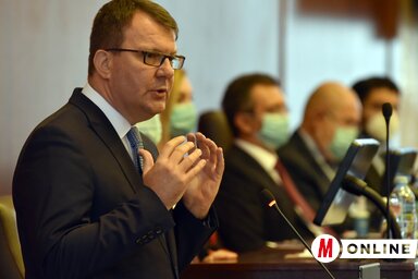 Igor Mirović a munkanélküliség csökkentéséről is szólt. Mint mondta, az 1979-es 5 százalék alatti arány elérése a cél (Fotó: Ótos András)