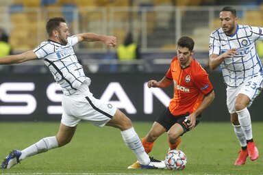 Az Inter eddig csak szenvedett a BL-ben (Fotó: Beta/AP)