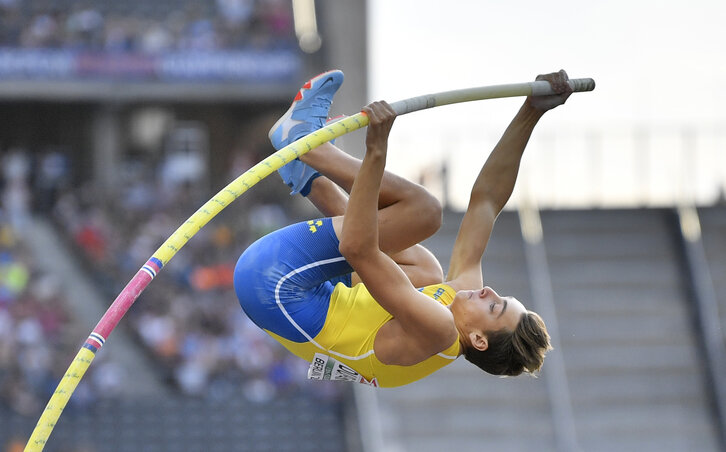 Armand Duplantis győztes ugrása (Fotó: Beta/AP)