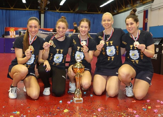 A Novi Sad csapata a trófeával a döntőt követően (Fotó: Novi Sad AK) A Novi Sad csapata a trófeával a döntőt követően (Fotó: Novi Sad AK)