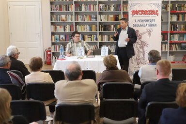 Bordás Győző a Ferenc-csatornáról és Kiss Józsefről mesélt (Lakatos János felvétele)