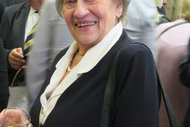 Vitkayné Kovács Vera Belgrádban a díjátadás után