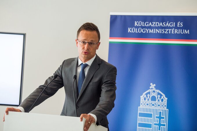 Szijjártó Péter magyar külgazdasági és külügyminiszter (MTI Fotó: Balogh Zoltán)