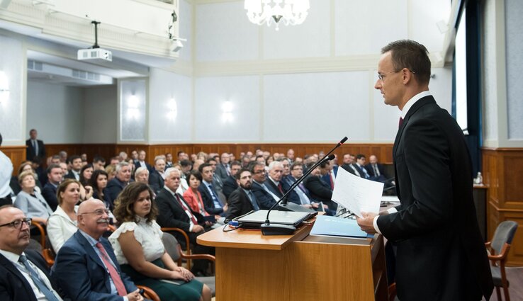 Szijjártó Péter magyar külgazdasági és külügyminiszter (MTI Fotó: Koszticsák Szilárd)