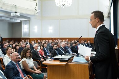 Szijjártó Péter magyar külgazdasági és külügyminiszter (MTI Fotó: Koszticsák Szilárd)