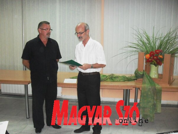 László Sándorral Bencsik István beszélgetett az Életjel pódiumán (Fotó: Lukács Melinda)