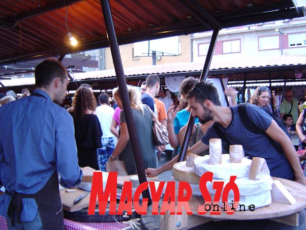 Penészes sajtkóstoló (Fotó: Bozsoki Valéria)