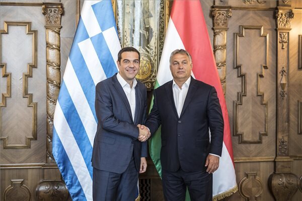 Alekszisz Ciprasz és Orbán Viktor (Fotó: MTI)