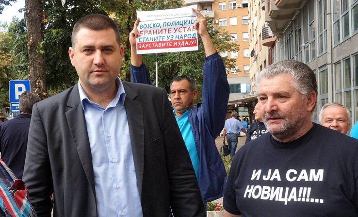 Novica Antić rendszerellenes megmozdulásokon a hadseregben uralkodó rossz helyzetre hívta fel folyamatosan a figyelmet (Fotó: Beta)