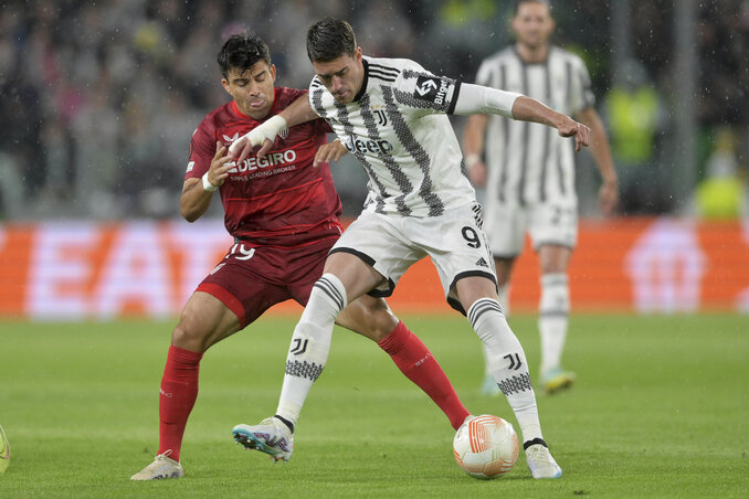 A Juventus hajszálra volt attól, hogy Sevillában hátrányból folytassa a párharcot (Fotó: Beta/AP)