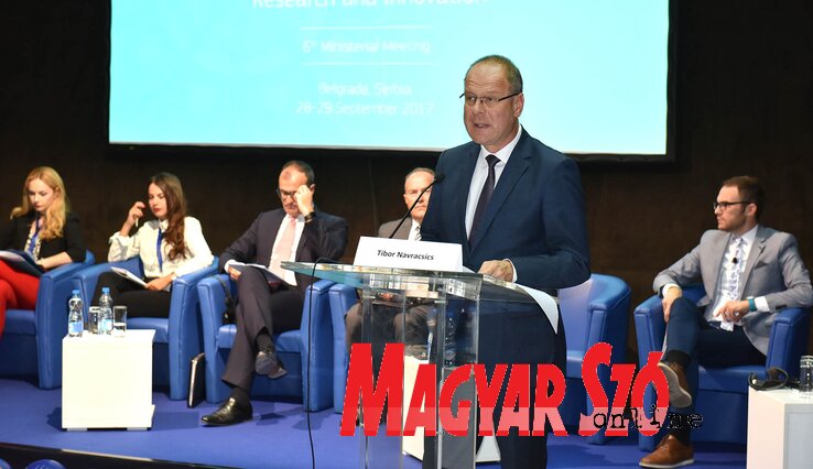 Navracsics Tibor: Független, képzett, tapasztalt kutatókkal gazdagodnak az országok az Erasmus jóvoltából (Ótos András felvétele)