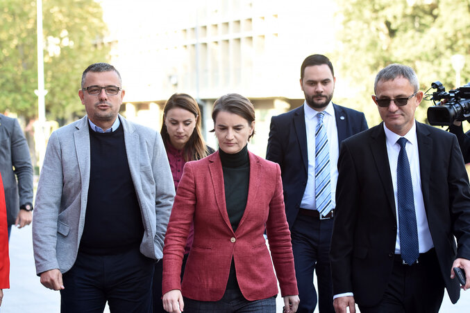 Ana Brnabić: Az EU álláspontja szerint hányfajta nemzetközi jog létezik? (Fotó: Beta) Ana Brnabić: Az EU álláspontja szerint hányfajta nemzetközi jog létezik? (Fotó: Beta)