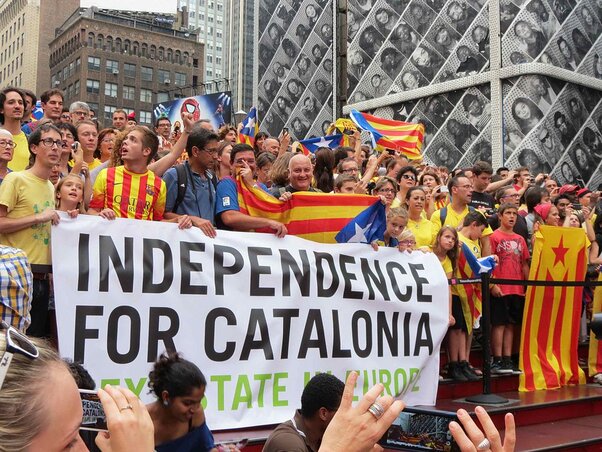 Katalónia függetlenségéért tüntetnek