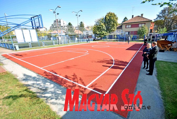 A felújított sportpálya (Fotó: Gergely Árpád)