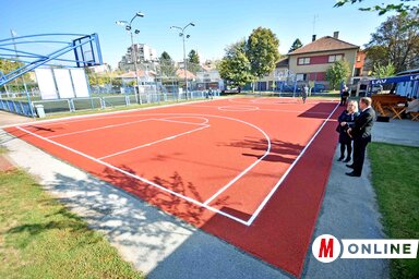 A felújított sportpálya (Fotó: Gergely Árpád)