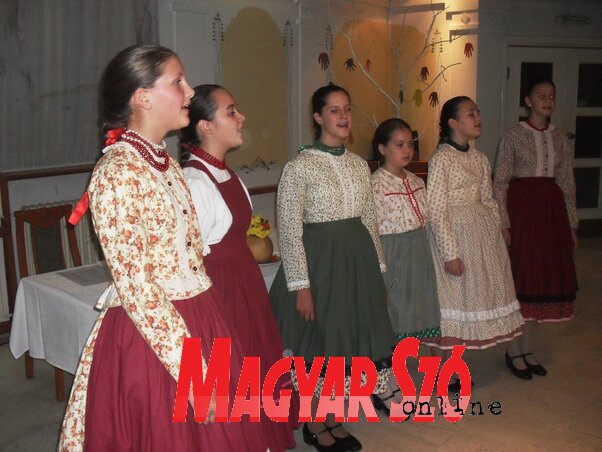 A Gingalló népi énekkar fellépése  (Fotó: Lukács Melinda)