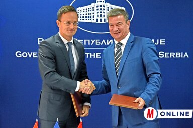 A Magyarország és Szerbia közötti baráti viszony a két ország gazdaságának is jót tesz, értett egyet Szíjjártó és Knežević (Gergely Árpád felvétele)