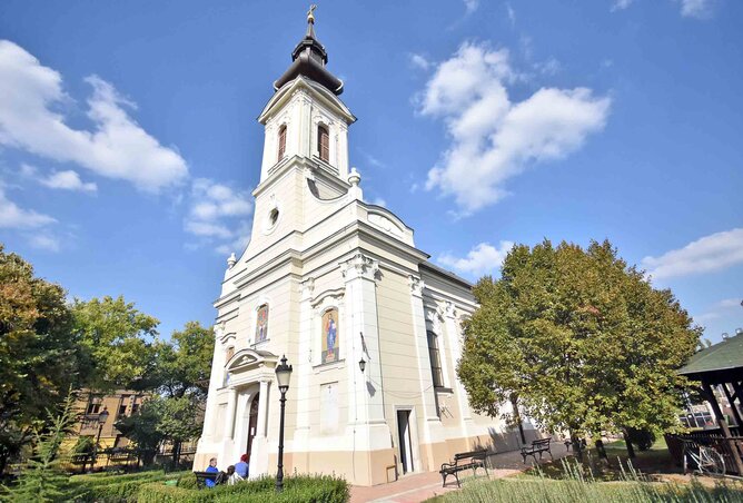 Felújítás alatt a Sv. Vaznesenje Gospodnje ortodox templom (Gergely Árpád felvétele)