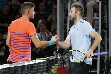 Filip Krajinović és Jack Sock, a párizsi mestertorna két meglepetésembere (Fotó: Beta/AP)