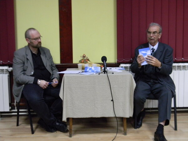 Lajber Györggyel Ferenc Edvin beszélgetett (Fotó: Fehér Rózsa)