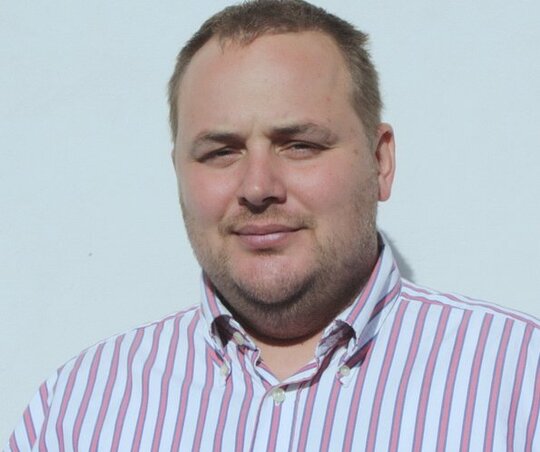 Tomik Nimród, a VMSZ topolyai szervezetének elnöke (Kazinczy Paszterkó Diana felvétele)