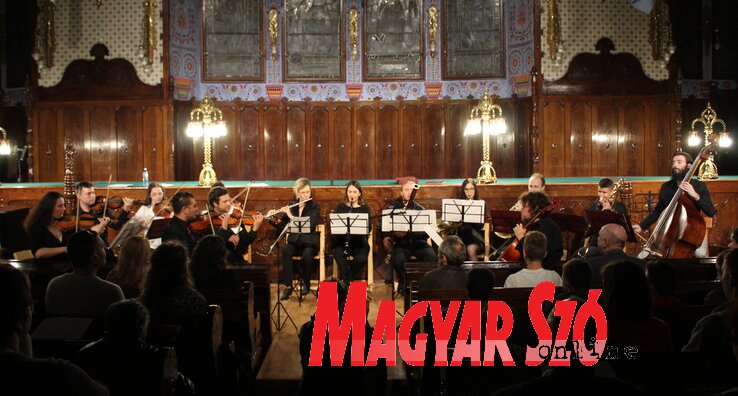 A szabadkai Zeneiskola tanáraiból álló kamarazenekar (Fotó: Benedek Miklós)