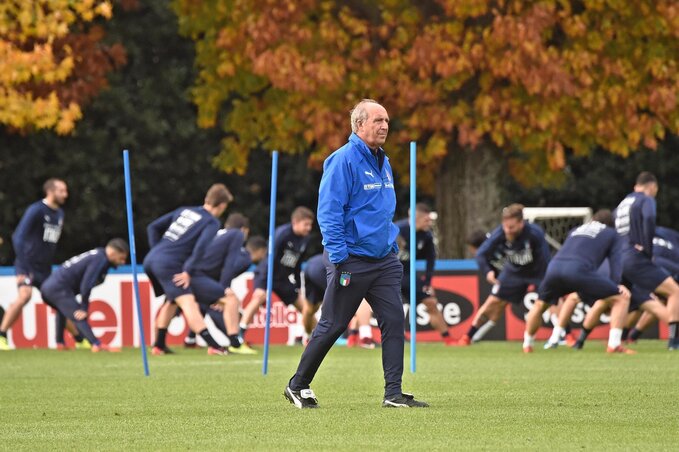 Olasz készülődés Giampiero Ventura éber felügyeletével (Fotó: Beta/AP)