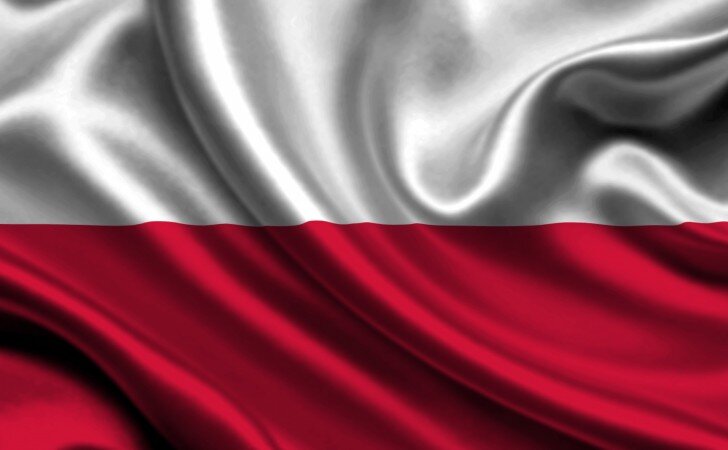 Lengyelország zászlaja, Forrás: MTI