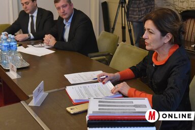Snežana Blašković ismerteti a számadatokat (Ótos András felvétele)