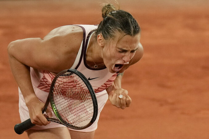 Arina Szabalenka elég érthetetlen módon nehezítette meg a saját dolgát (Fotó: Beta/AP)