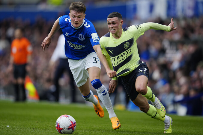 Az Everton is tehetetlen volt az angol éllovassal szemben (Fotó: Beta/AP) Az Everton is tehetetlen volt az angol éllovassal szemben (Fotó: Beta/AP)