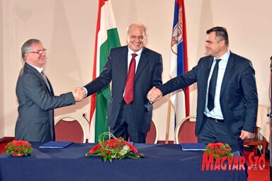 Dobos Menyhért, Dragan Bujošević és Vaszily Miklós (Gergely Árpád felvétele)
