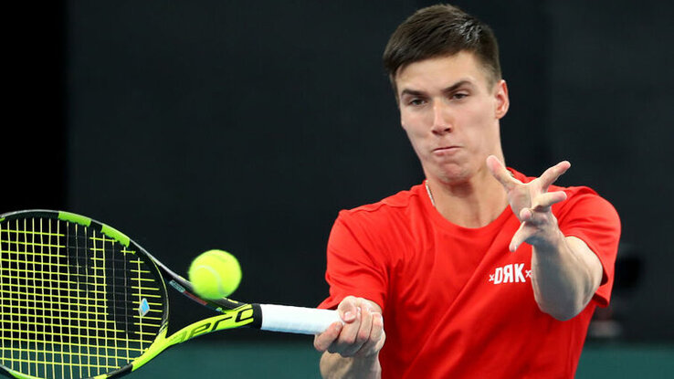 Marozsán Fábián élete nagy győzelmét aratta (Fotó: tennisnet.com) Marozsán Fábián élete nagy győzelmét aratta (Fotó: tennisnet.com)