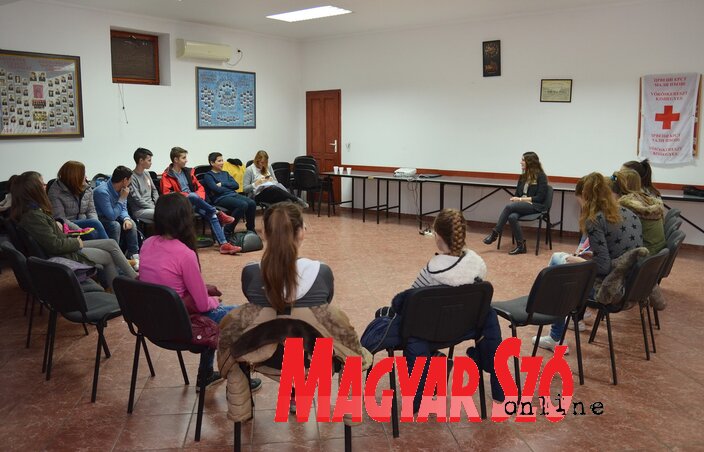 A tréning résztvevőinek egy csoportja