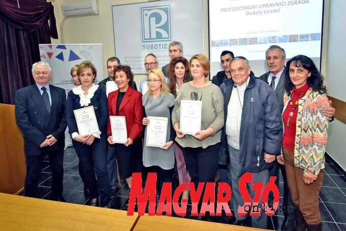 A licenccel rendelkező épületmenedzserek (Fotó: Gergely Árpád)