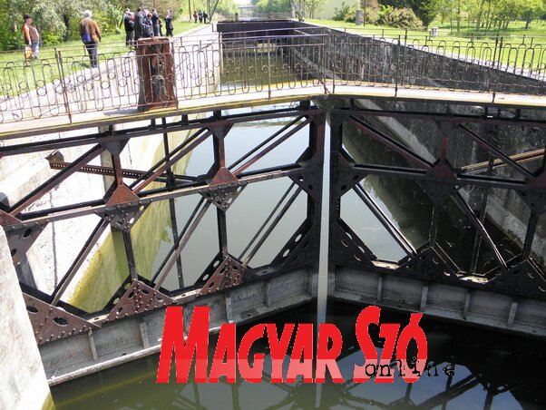 A funkción kívüli zsilip Bezdánnál (Fekete J. József felvétele)