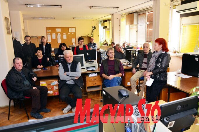 A főszerkesztő szól elhunyt kollégánkról (Dávid Csilla felvétele)