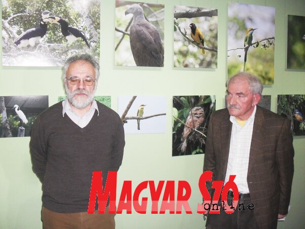 Hulló István és Vuko Laban a kiállításmegnyitón  (Fotó: Lukács Melinda)