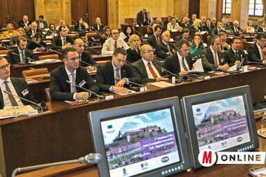 Megfelelő úton halad a szerb integrációs folyamat, hangzott el az ülésen (Ótos András felvétele)