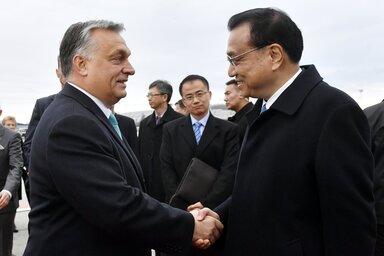 Orbán Viktor fogadja Li Ko-csiangot (MTI)